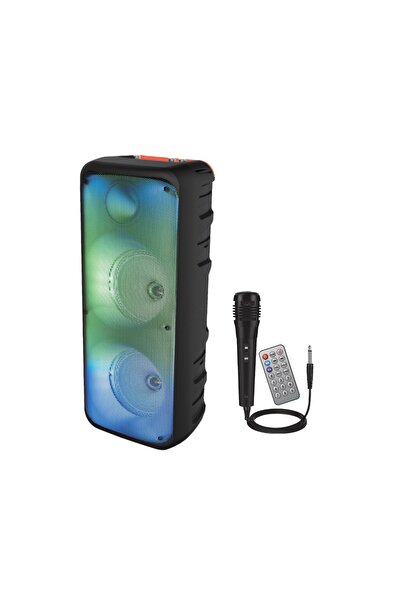 Blic BLS-49 16W RGB Bluetooth Mikrofonlu Kumandalı Kareoke Haporlör Kablosuz Wirelees Hoparlör