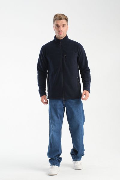 KAPHONE Unisex Fleece Full Zipper 3 Pocket Fleece Jacket
