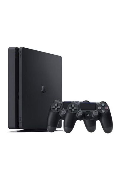 Sony PlayStation 4 Slim 500GB Console With 2 Dualshock Controllers