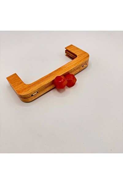 Aynalı أداة حفر خشبية برتقالية داكنة