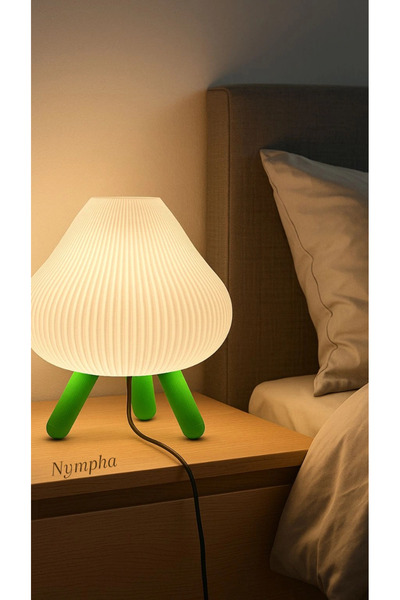 Nympha Modern Design 3D Printing Table Lamp - Warm Lighting, 20X30 cm