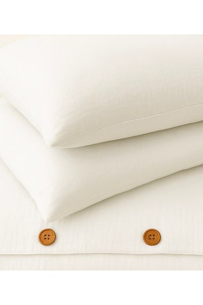 sutra 100% Cotton Muslin Fabric Double Duvet Cover Set