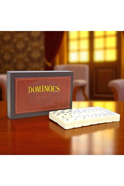 Kuzey Tacı Deri Kutulu Domino Oyunu Doğal Tasarım Lüks Görünüm Vip Özel