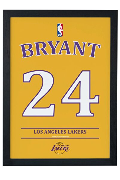 gxe.art Плакат с черна рамка с дизайн на Коби Брайънт