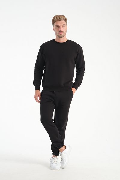 kaphone 10 Men's Pamulu 3 Thread Inside Fleece 0 Collar Tracksuit Set