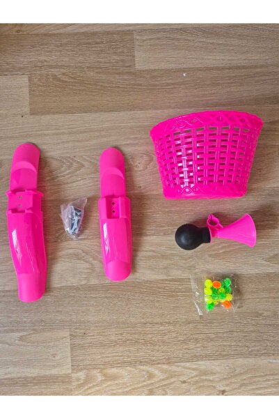 Hobbys 16-20 Jant Çocuk Bisikleti Aksesuar Seti ( Çamurluk+ Ön Sepet+ Korna+ Jant Süsü )