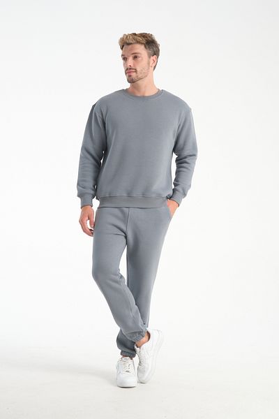 kaphone 10 Men's Pamulu 3 Thread Inside Fleece 0 Collar Tracksuit Set