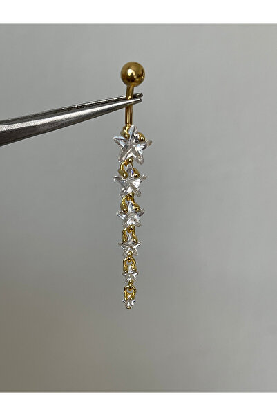 Rupen Kraft 316 L Cerrahi Çelik Standart 10 mm Baget Taşlı Sallantılı Yıldız ...