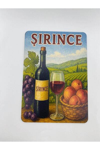 CraftbyBYC Sirince Temalı Resimli Ahşap Duvar Posteri-Hediyelik Konsept Poster