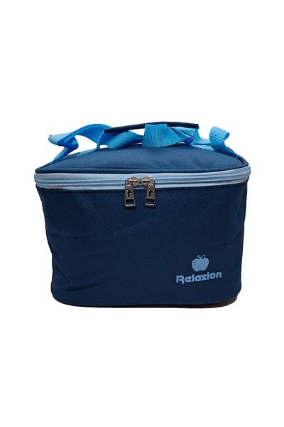 Relaxion School Lunch Box with Thermos Navy Blue Thermal Lunch Box Children Adult