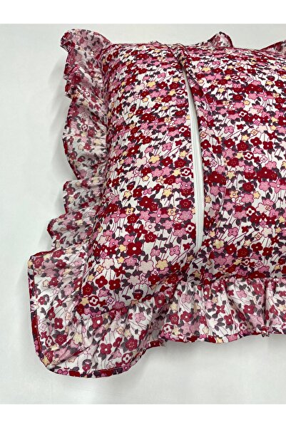 LILYUM Dijital Baskılı Fırfırlı Yastık Kılıfı - 1 Adet