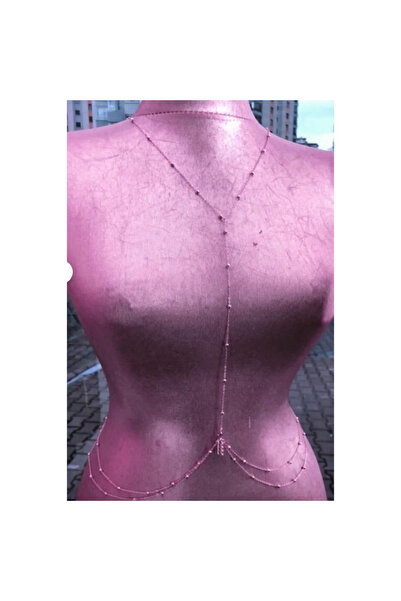 Classy İnci Detaylı Top Zincir Ayarlanabilir Sırt ve Vücut Aksesuarı | Ayarlanabilir Sırt & Göğüs Aksesuarı