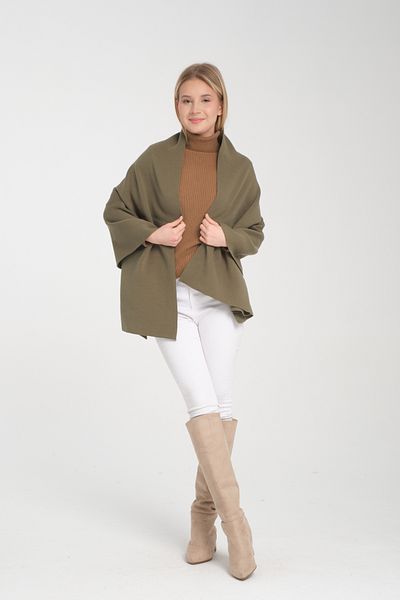 T Crazy T- Crazy Knitwear Solid Color Knitwear Shoulder Shawl, Winter Soft Textured Knitwear Knitted Shoulder Shawl
