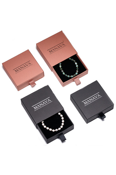 MANAVA Brățară cu 12 bile de Argint 925 și Safir