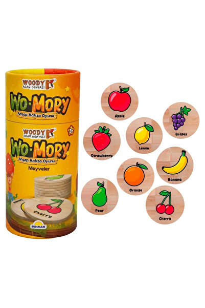 Generic Brand Wo-Mory Wooden Memory Game