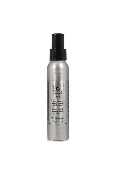 6biologico Deodorant bărbați 100ml - Woody & Spice, protecție 24h, vegan, fără alcool, 100%