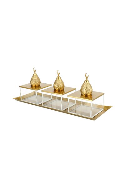LA MESA Tray Set With 3 Pot