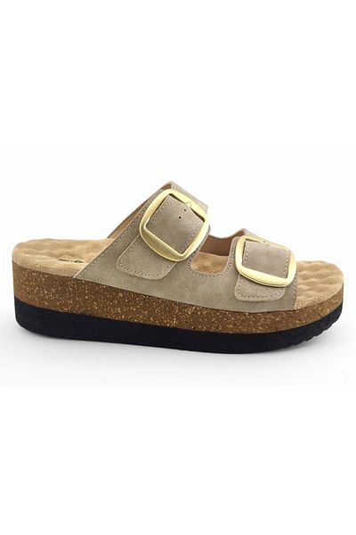 Muya Pantai Anatomical Günlül Women's Slippers-Cream