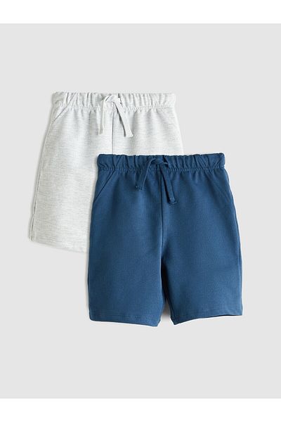 LC Waikiki Ελαστική μέση Basic αγορίστικο σορτς 2 τεμαχίων
