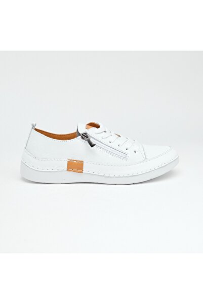 derinet Günlük Hakiki Deri Kadın Sneaker