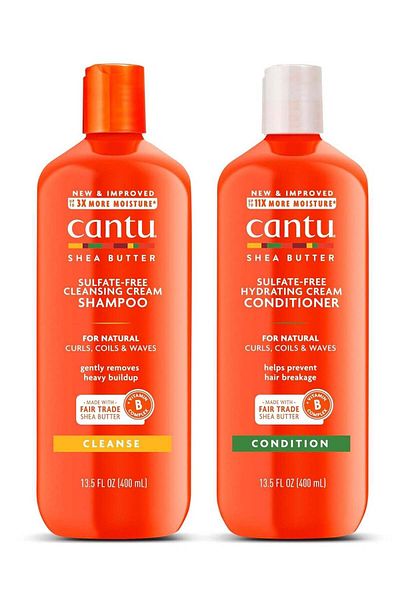 Cantu Sulfate-Free Cream Shampoo & Conditioner Bundle, 13.5 Fl Oz (Pack of 2)