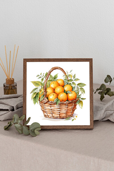 Dekorsiahome Tablou pătrat cu rame din lemn TK0898