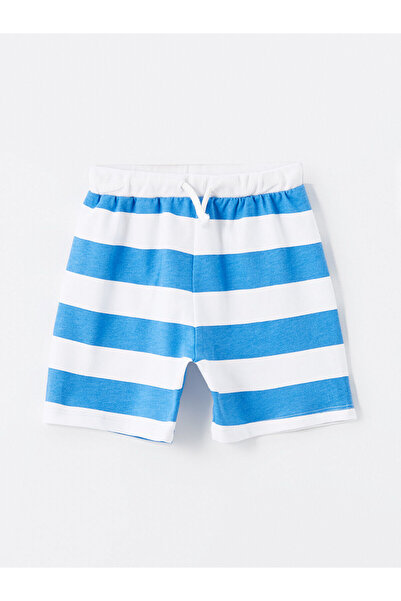LC Waikiki Striped Elastic Waist Shorts for Baby Boy