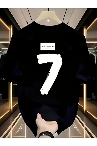 FUFLUNS تي شيرت برقبة دائرية كبيرة الحجم من HAVE A GOOD DAY 7