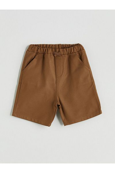 LC Waikiki New Season Basic Boy's Shorts with Elastic Waist - S5Lg87Z1