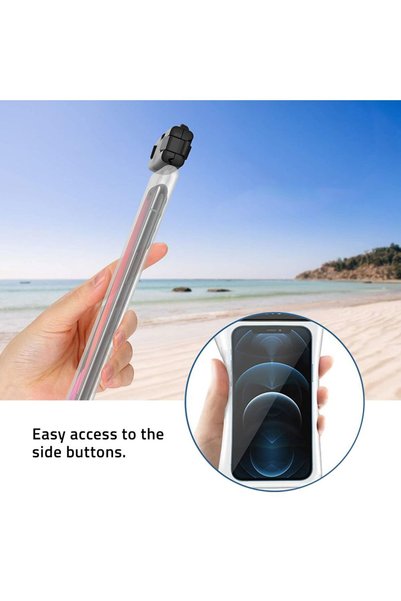 OEM Husă de telefon impermeabilă Tech-Protect, 6,9 inch, protecție IPX8, neagră, set cu cablu