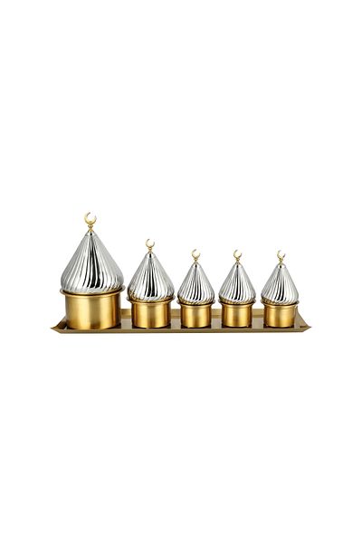 LA MESA Tray Set With 4 Pot