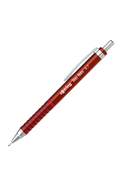 Rotring Tikky Retro 0.7mm Mechanical Pencil Metallic Red / 2202631