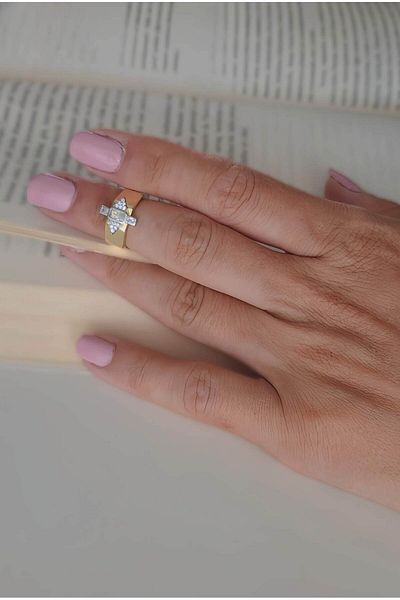 Eva Takı Store Wing Angel Model Joint Cartilage Bone Adjustable Gold Color Ring