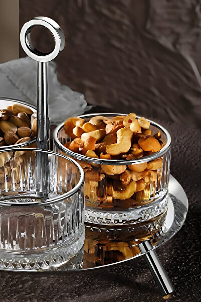 ÖzSa Home Lunes 3-Piece Snack Bowl Hanging Treat Serving Bowl 18/10 Stainless Steel Elysia Bowl Treat Jam Bowl