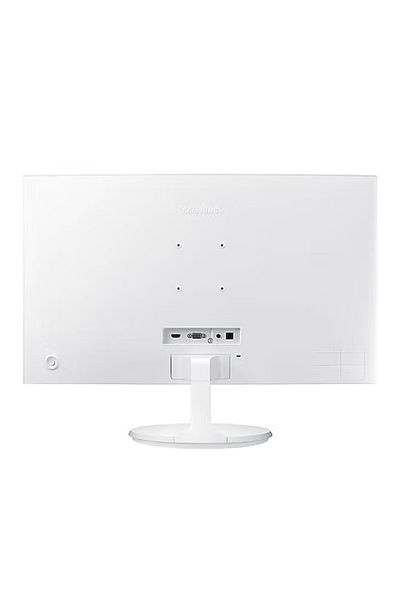 Samsung شاشة منحنية LED عالية الدقة مقاس 27 بوصة باللون الأبيض
