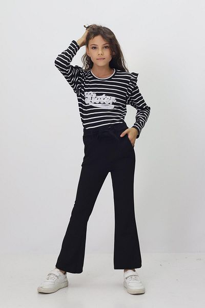 Kamex Sister Embroidered Tie-Dye Top-Pants Girl's Set