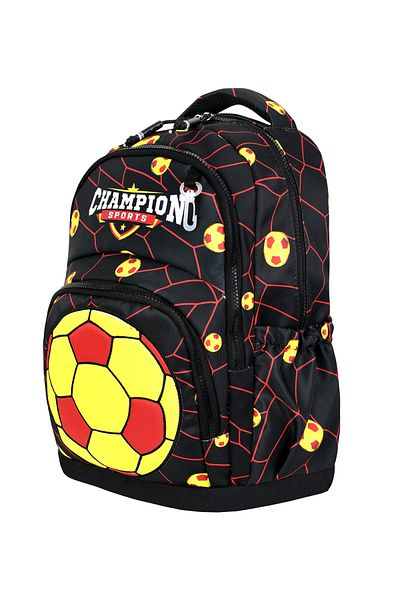 BGT BEGATİ Football Ball Fan Patterned Triple Children's Primary School Bag (Bag.Thermal Nutrition.Pencil Holder)