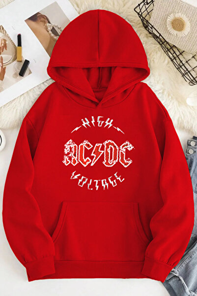 kahire Acdc البلوز مقنعين كبيرة الحجم