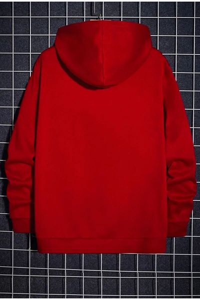 Hunors Sportswear & Company Chest Vertical Printed Hooded Sweatshirt