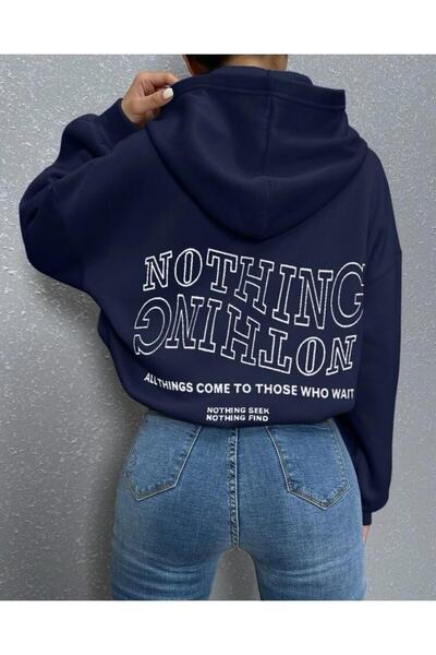 kahire NOTHING BACK PRINT ΦΟΥΤΕΡ ΜΕ ΚΟΥΚΟΥΛΑ ΥΠΕΡΜΕΓΕΘΕΣ