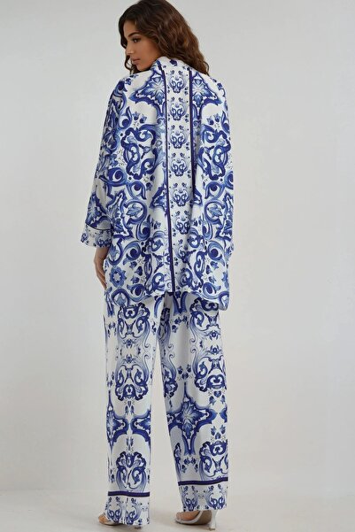 Hiccup Floral Patterned Modest Suit