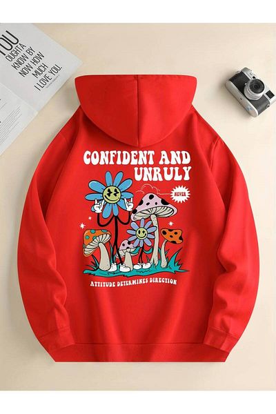Hunors Sportswear & Company Printed Hooded Sweatshirt