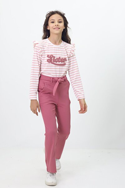 Kamex Sister Embroidered Tie-Dye Top-Pants Girl's Set