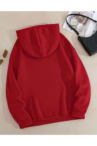 Hunors Sportswear & Company Leopard Ribbon Printed Hooded Sweatshirt