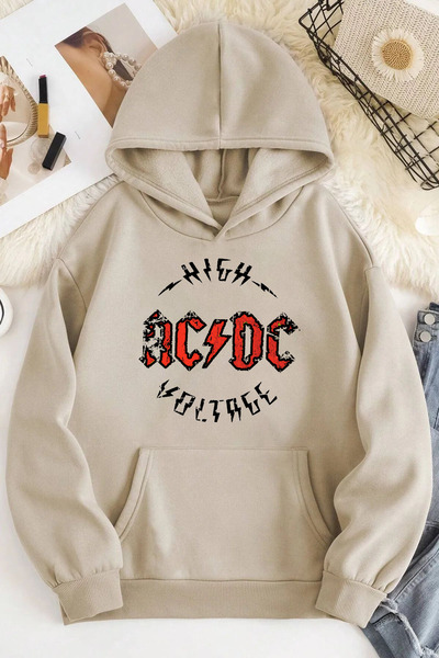 kahire Hanorac oversize cu glugă Acdc