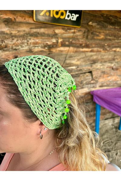 Mavi Masal Women's Knitted Bandana Bohemian