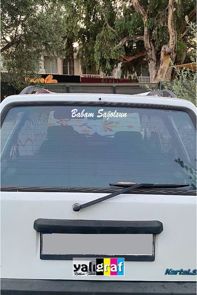 yalıgraf May Your Father Be Right Auto Sticker Car Window Sticker 25X5 cm