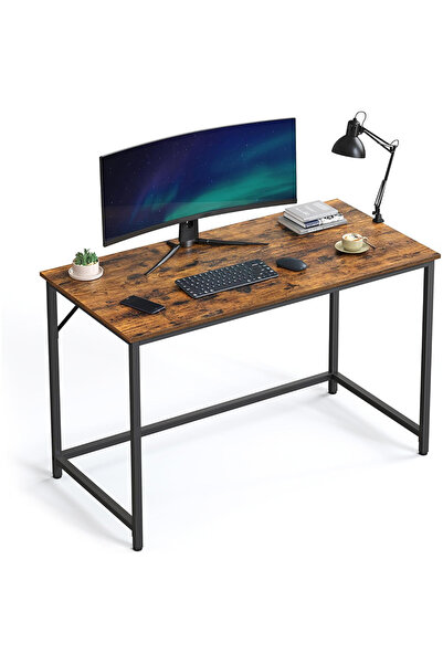 WANDOO Metal Ayaklı Çalışma Masası - Rustik Ceviz 120x60 cm