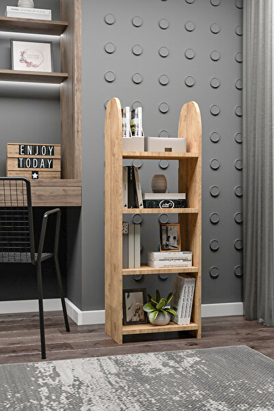 BlackSea Oval Kitaplık,Saksılık,Çiçeklik,130 cm,Portatif Minifix Kurulum