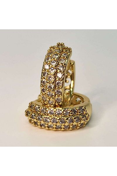 My Bijoux Cercei placati cu aur 18K Victoria